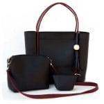 sac à main noir(3p) Zoom Fashion